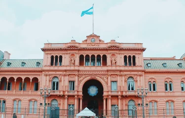 Poster Facade of Casa Rosada, in the city center of Buenos Aires