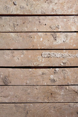 Fototapeta premium grunge background: rough board of oak planks stained with lime and paint