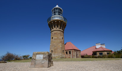 Lighthouse built with stones, Barrenjoey Sydney Australia