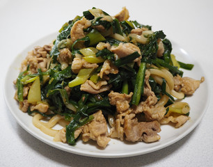 豚肉とニラの炒め物