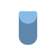 Nail blue manicure icon. Element of nail design icon