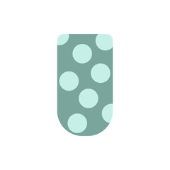 Nail green circles manicure icon. Element of nail design icon