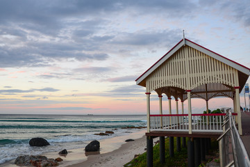 Sunset at kirra beach, Gold Coast, Australia