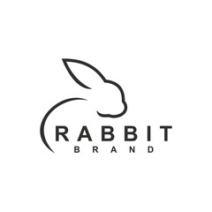 Rabbit logo template vector icon symbol illustration