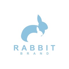 Fototapeta premium Rabbit logo template vector icon symbol illustration