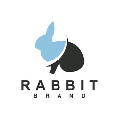 Rabbit logo template vector icon symbol illustration