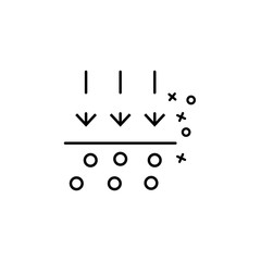 Drop textile clothes laundry icon. Element of fabric features icon