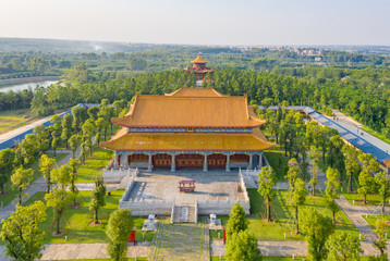 The architectural scenery of Confucius cultural city in suixi, guangdong