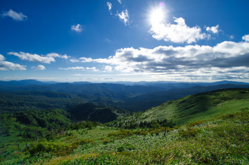 Obraz premium 岩手県 八幡平アスピーテライン
