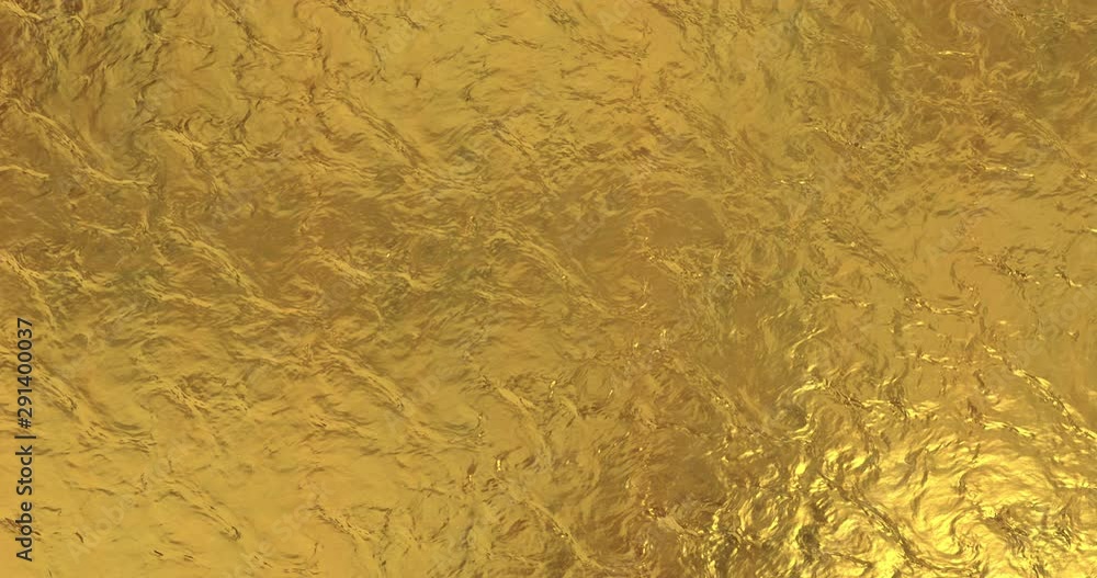 Poster golden foil background. gold texture 3d rendering loop 4k