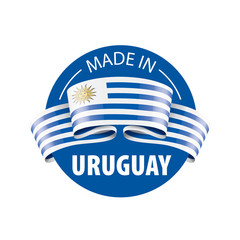 Uruguay flag, vector illustration on a white background.