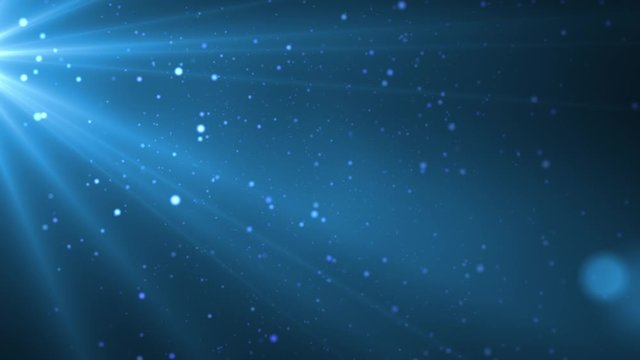 Abstract Blue Particle Background