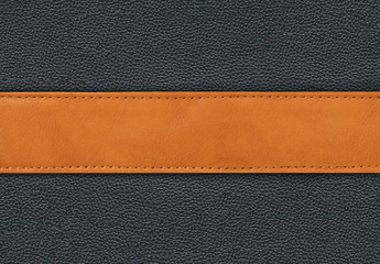 stitched brown and black leather texture background