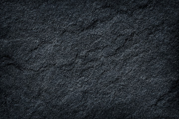 Dark grey black slate stone abstract background or texture