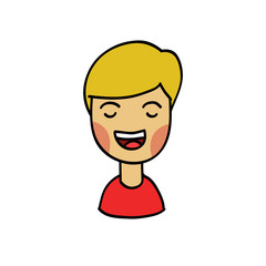 girl or boy doodle icon, vector illustration