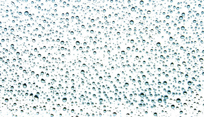 Drob raining with isolated on white