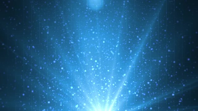 Abstract Blue Particle Background