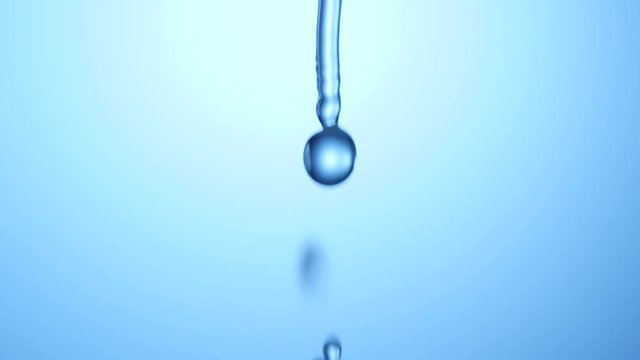 Water droplets slow motion abstract