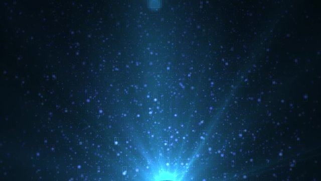 Abstract Blue Particle Background