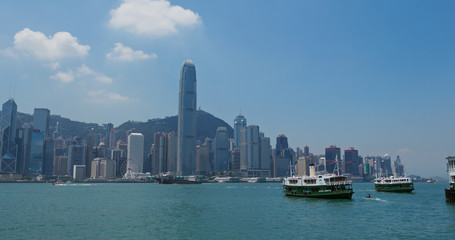 Fototapeta na wymiar Hong Kong city downtown