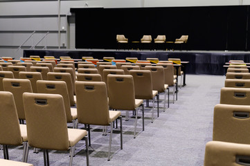 Empty presentation room ready for meeting