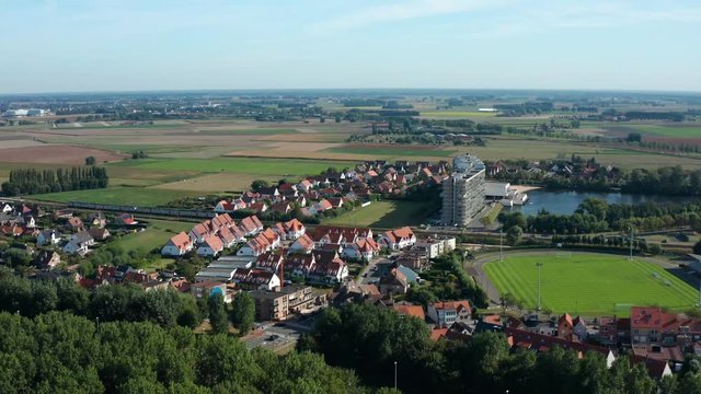 AREAL Footage of the Belgian Coast Knokke-Heist, Belgium in 4K