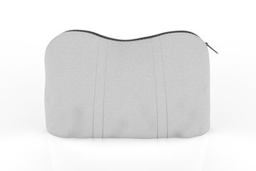 Blank Zipper Pouch for branding and mock up. 3d render illustration.