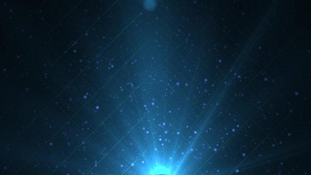 Abstract Blue Particle Background