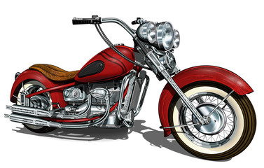 Classic vintage motorcycle.
