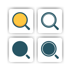 user icon for mobile, web, and presentation with flat color vector illustrator