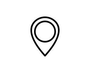 Map pin line icon