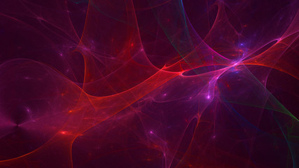 3D rendering abstract fractal technology wallpaper