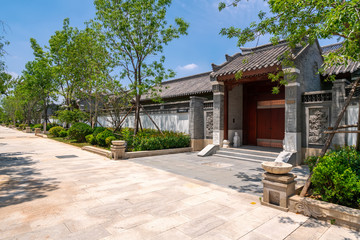 Fototapeta na wymiar Siheyuan Villa District of Traditional Chinese Architecture