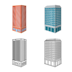 Vector design of construction and building icon. Collection of construction and estate vector icon for stock.