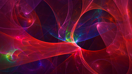 3D rendering abstract fractal technology wallpaper