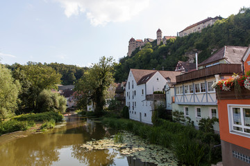Fototapeta na wymiar German River with Castle