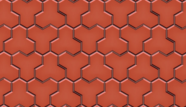 Seamless pattern of cobblestone pavement