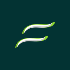 Letter F Flow Creative Modern Icon Logo Design Template Element Vector Illustration