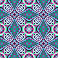 Seamless Repeating Ornament Pattern Design