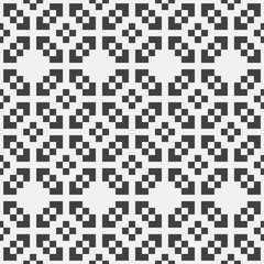 Vector geometric design pixel decoration background seamless pattern