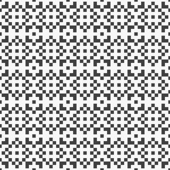 Vector geometric design pixel square decoration background seamless pattern