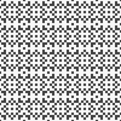 Vector geometric design pixel square decoration background seamless pattern