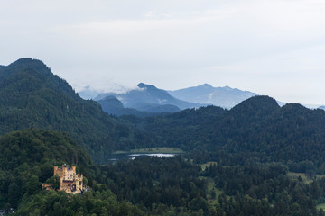 German Mountains and Castle