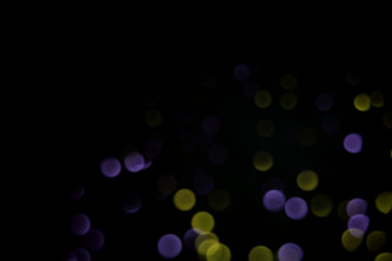 Bokeh lights. Beautiful Christmas background.