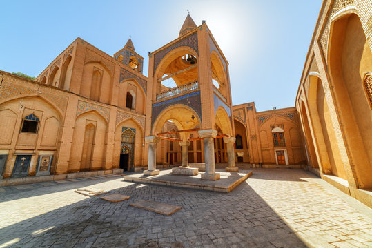 Wonderful view of bell tower at the Holy Savior Cathedral