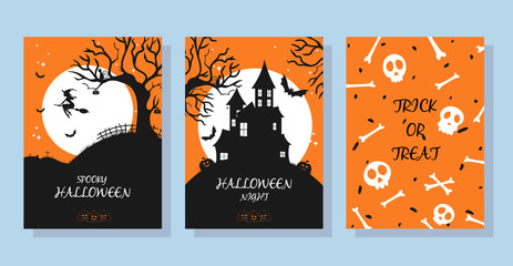 set of business cards