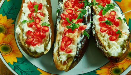 Middle Eastern Stuffed Eggplant