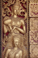 buddhist temple (Wat Hua Xiang) in luang prabang (laos)