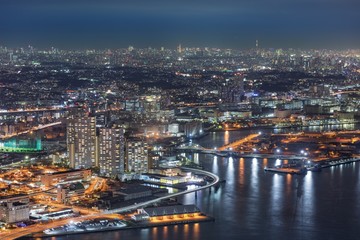 Fototapeta premium Yokohama City, Prefektura Kanagawa Landmark Tower Sky Garden 2