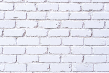 White brick wall texture. Background with copy space for design